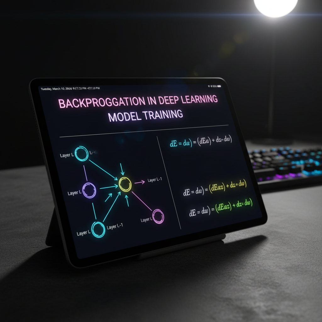 ภาพปก การทำงานของ Backpropagation ในบริบทของการฝึกฝนโมเดล