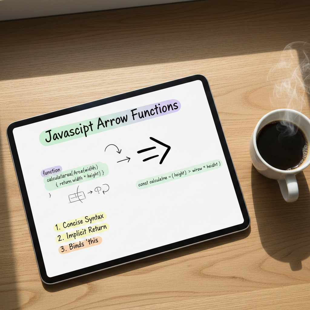 ภาพหน้าปก: ตอนที่ 9: Arrow Functions การเขียนฟังก์ชันสไตล์ยุคใหม่