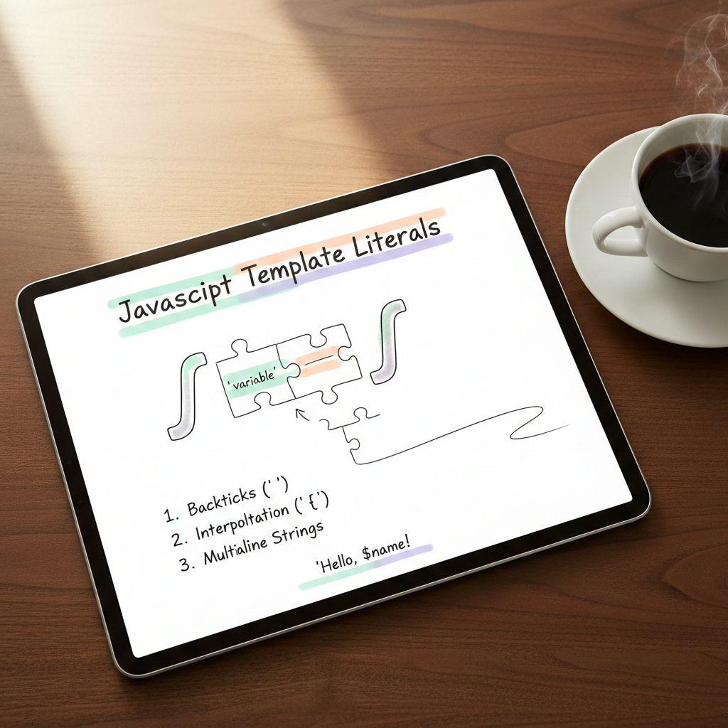 ภาพหน้าปก: ตอนที่ 14: Template Literals (เวทมนตร์แห่ง Backtick)