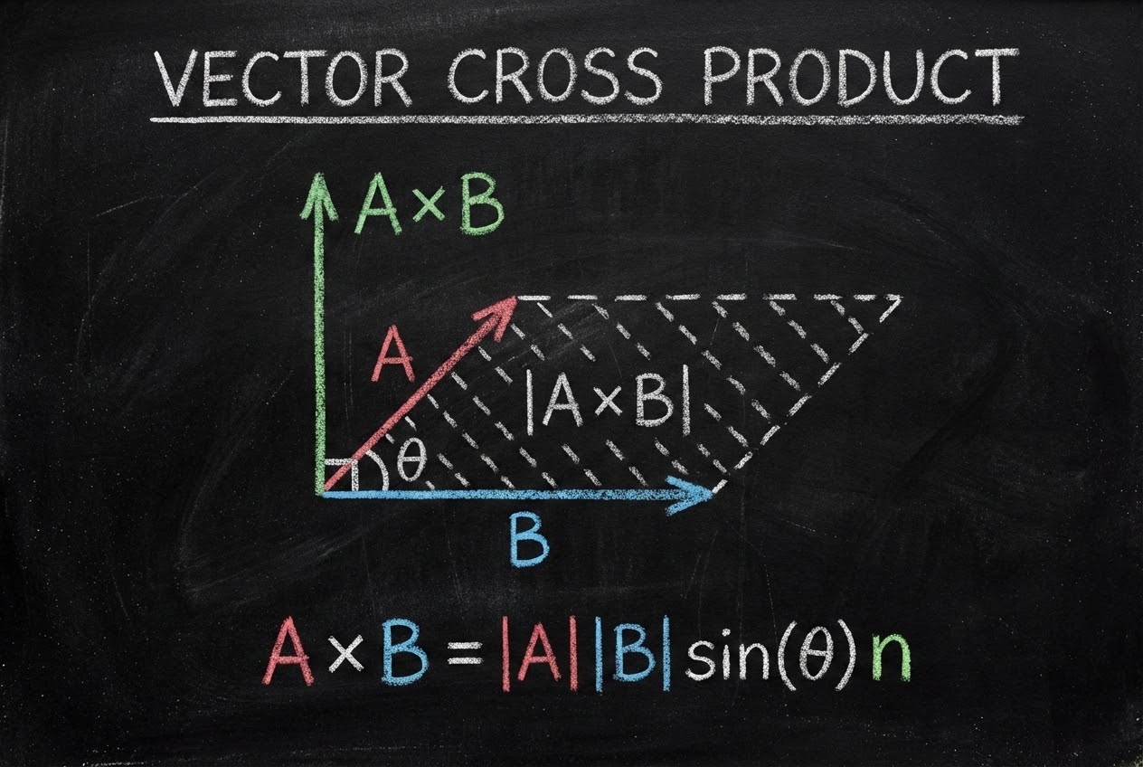 รูปประกอบ Cross Product และ Normal Vector