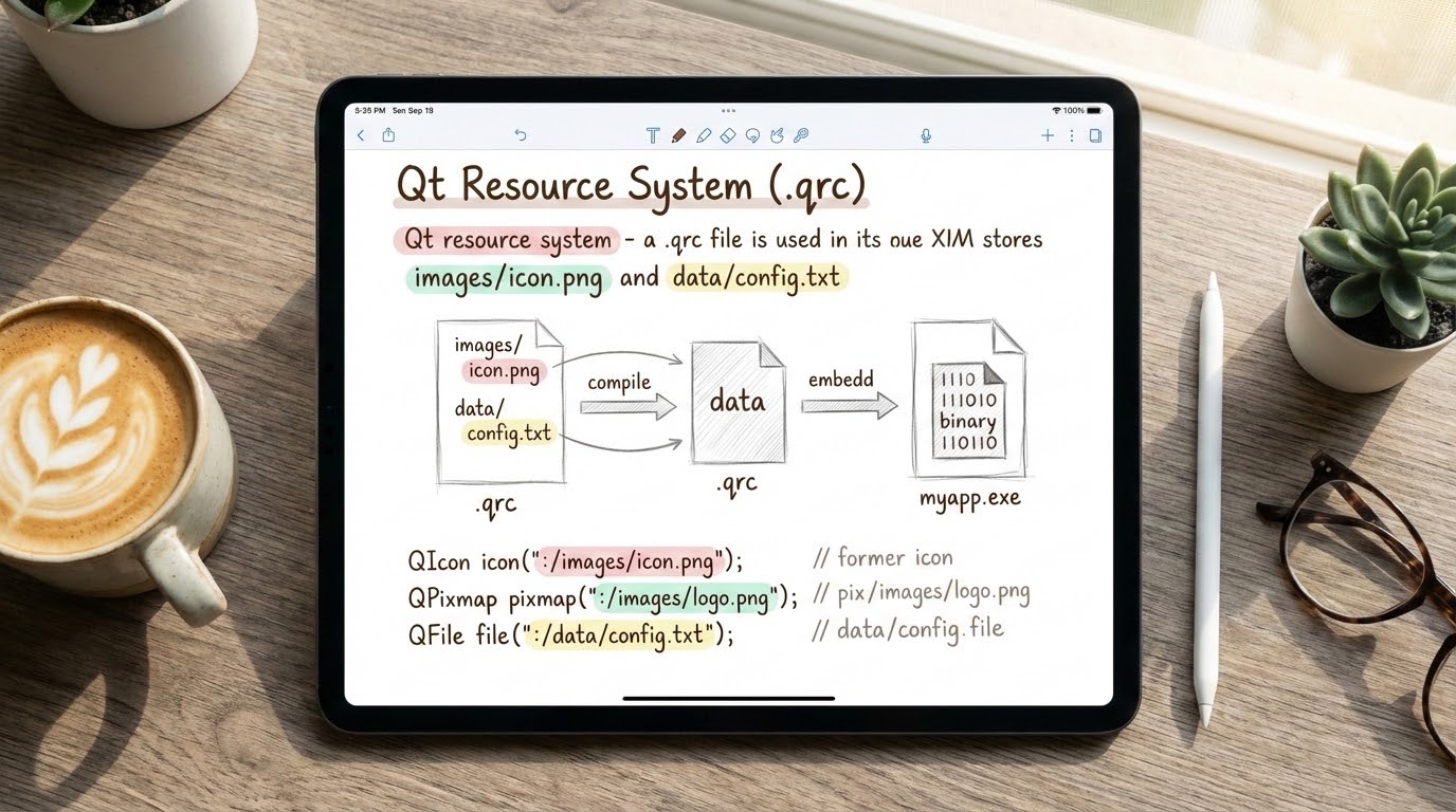 รูปปกบทความ Resource System (qrc) การจัดการรูปภาพและไอคอน