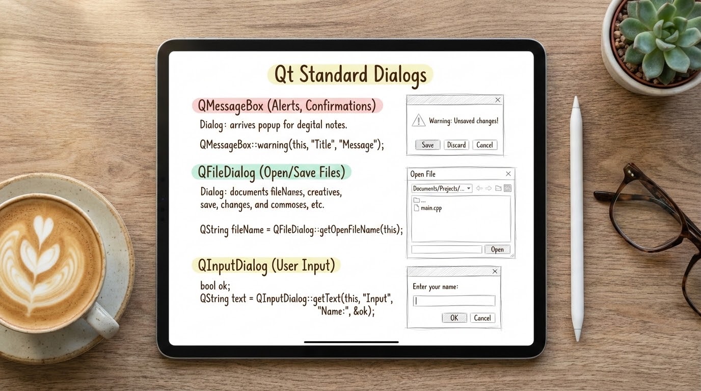 รูปปกบทความ Standard Dialogs หน้าต่างโต้ตอบมาตรฐาน