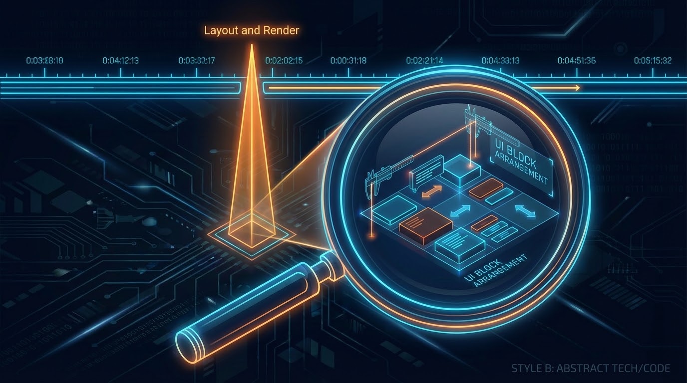 ภาพหน้าปกบทความ Layout and Rendering Events ใน Application Timeline