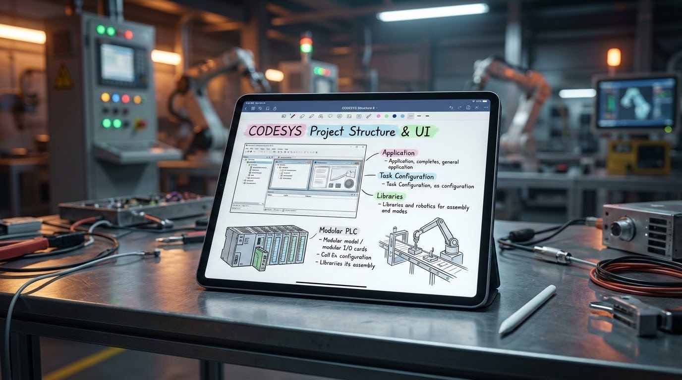 รูปปกบทความ โครงสร้างโปรเจกต์ CODESYS
