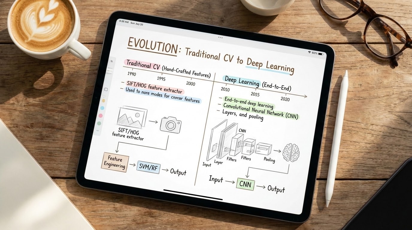 รูปปกบทความ วิวัฒนาการจาก Image Processing สู่ Deep Learning