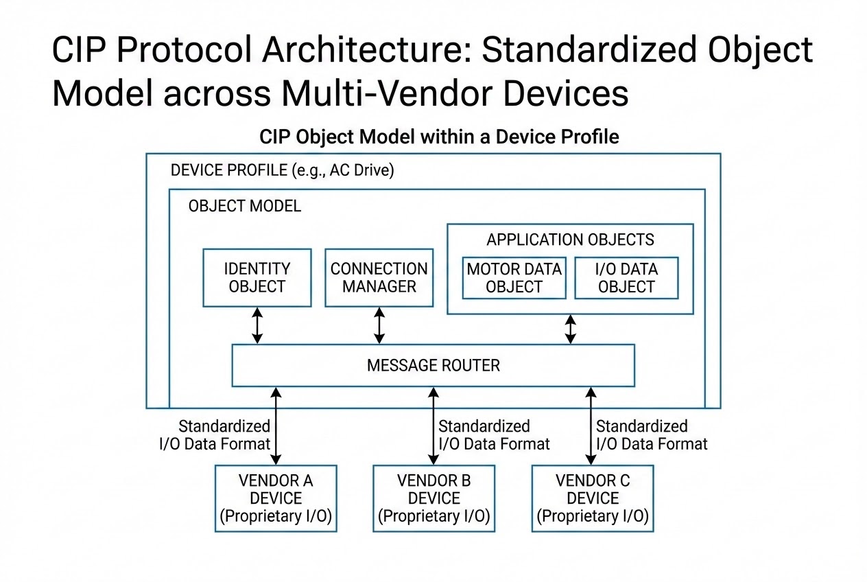 รูปประกอบ CIP Device Profile และ Object Model