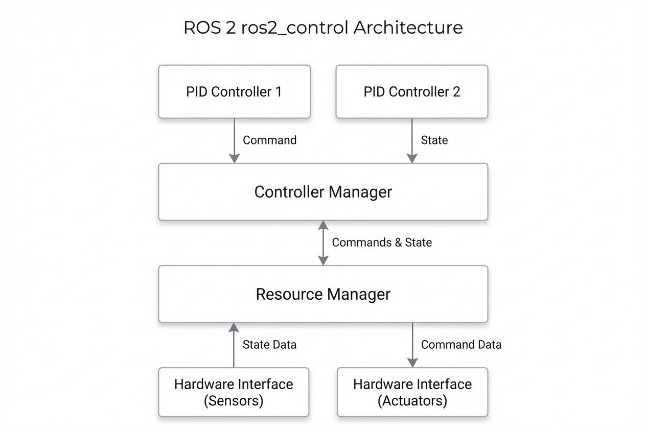 รูปประกอบสถาปัตยกรรม ros2_control