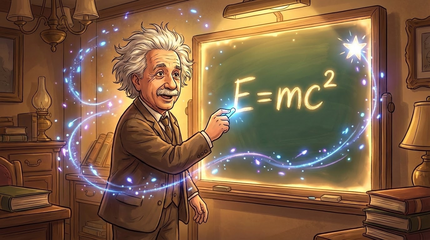 รูปปกบทความ E=mc² สมการเปลี่ยนโลก