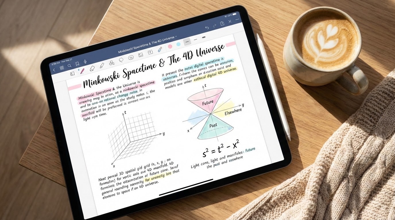 รูปปกบทความ กาลอวกาศ (Spacetime)