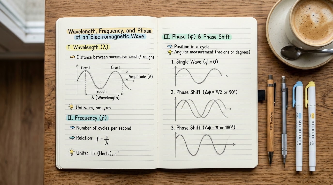 รูปปกบทความสมุดโน้ตวิศวกรรม Wavelength Frequency Phase